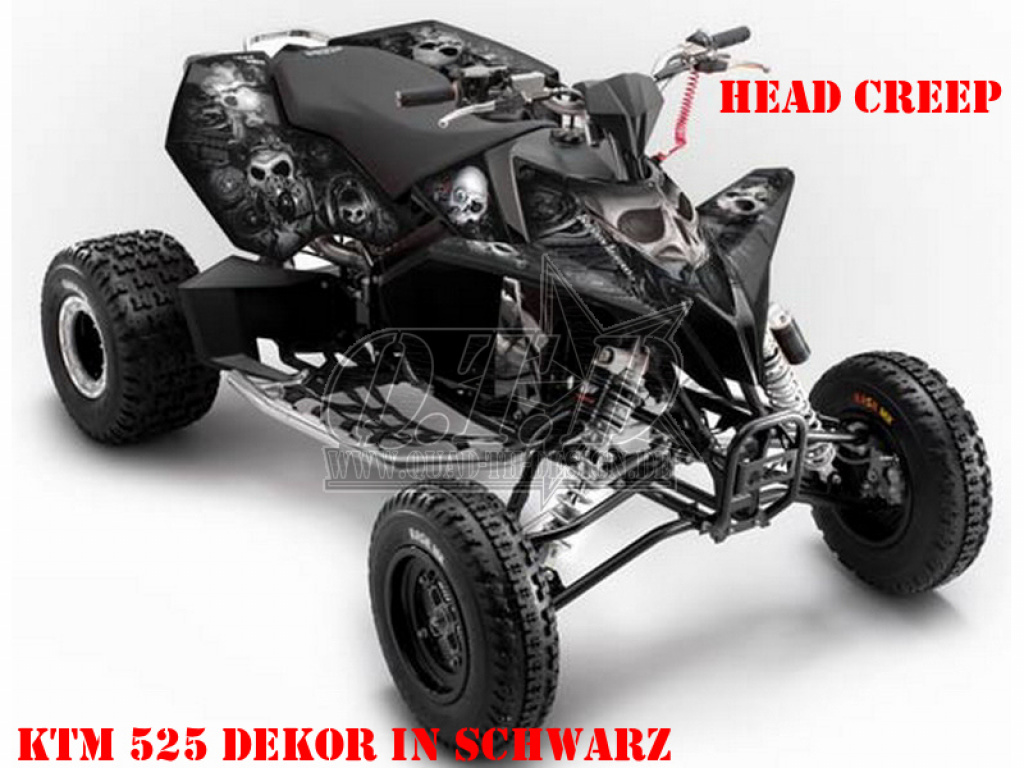 Head Creeps Black for KTM Quad SX/XC 450/505/525